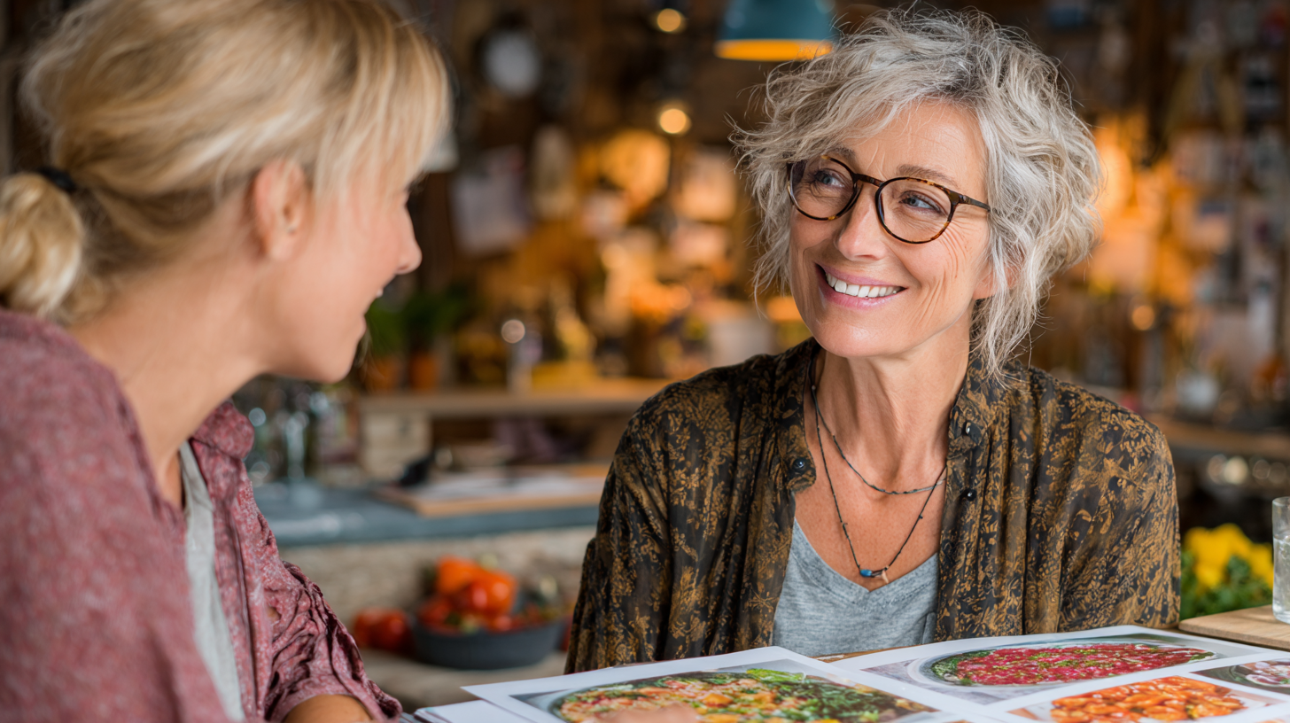 Дієтолог консультує літню жінку щодо здорового харчування